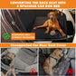 6-In-1 Dog Car Seat Cover for Back Seat, Waterproof Dog Car Hammock with Mesh Window, Non-Slip Pet Backseat Protector for Cars, Trucks and Suvs