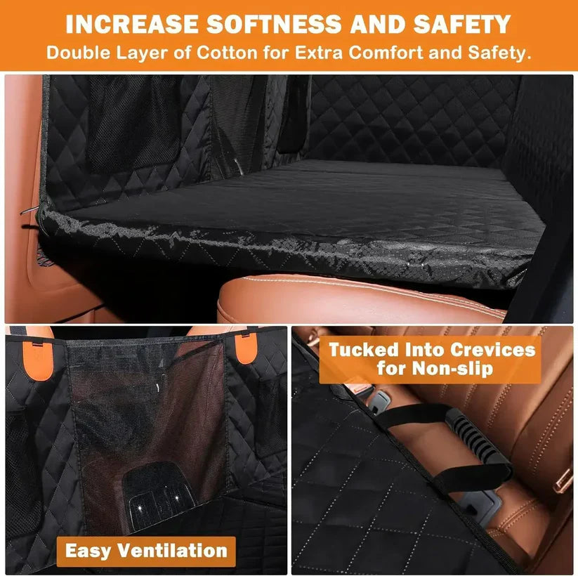 Hard Bottom Back Seat Extender + (FREE Dog Bed)