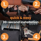 Hard Bottom Back Seat Extender + (FREE Dog Bed)